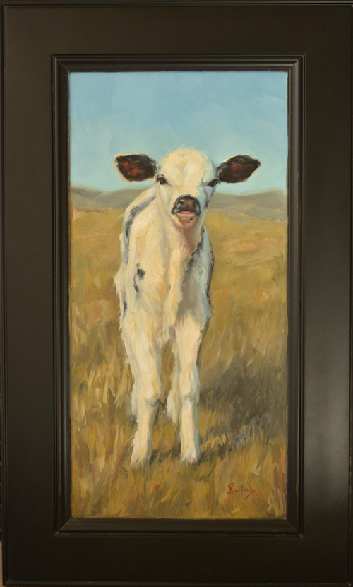 Click to view detail for Curious Calf 17.5x8.25 $575